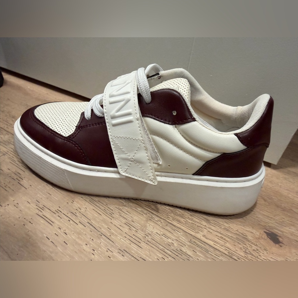 Ganni White and Brown Women's Sneakers